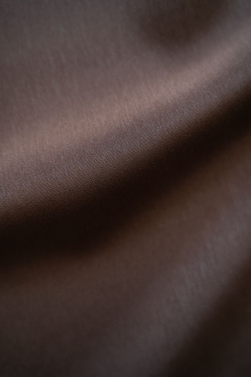 【ラスト1点】【25SS】Peached PE Gathered Pants/ピーチ加工ポリエステルギャザードパンツ(BROWN)