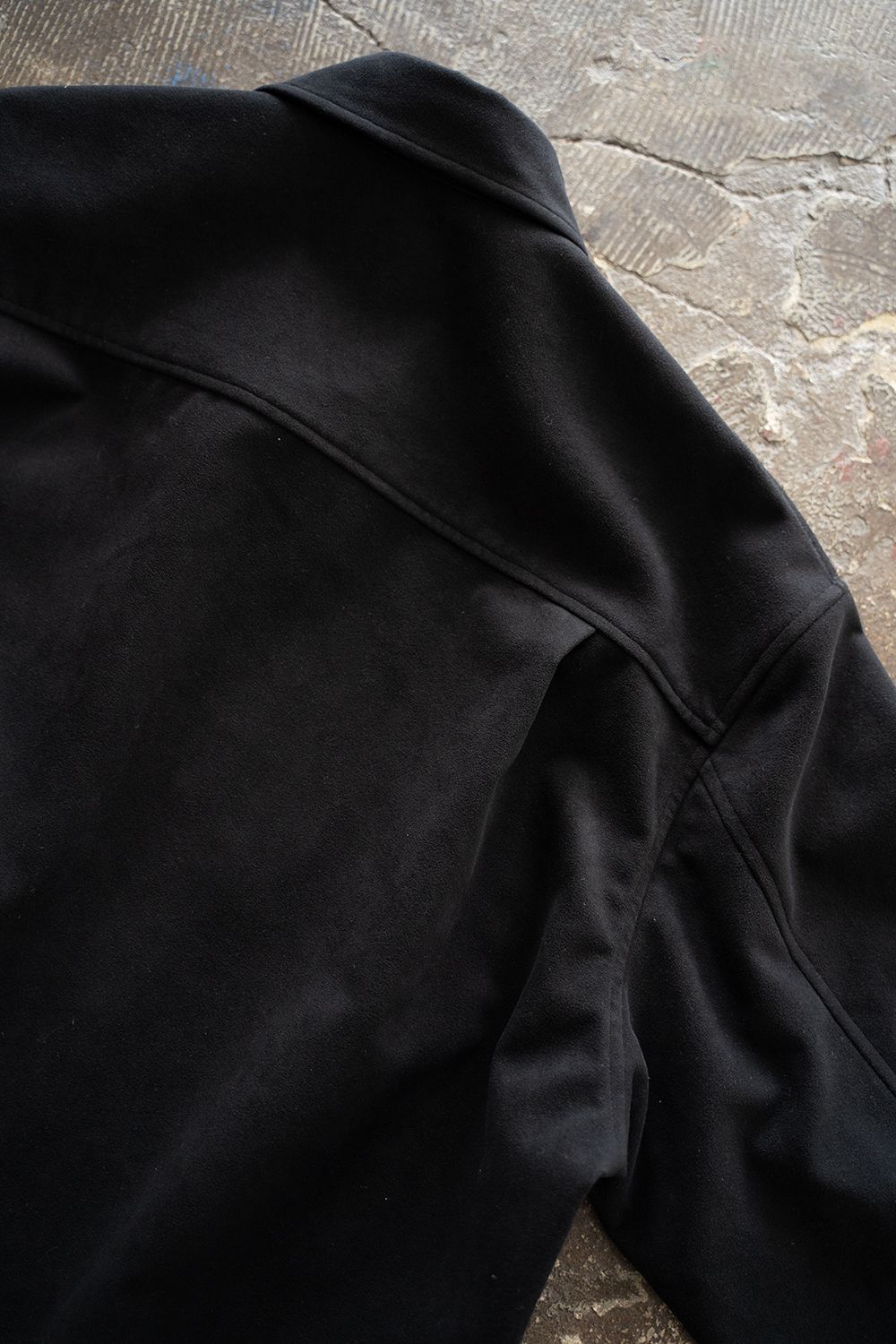 【ラスト1点】【25AW】フェイクスウェードシャツブルゾン(INK BLACK)