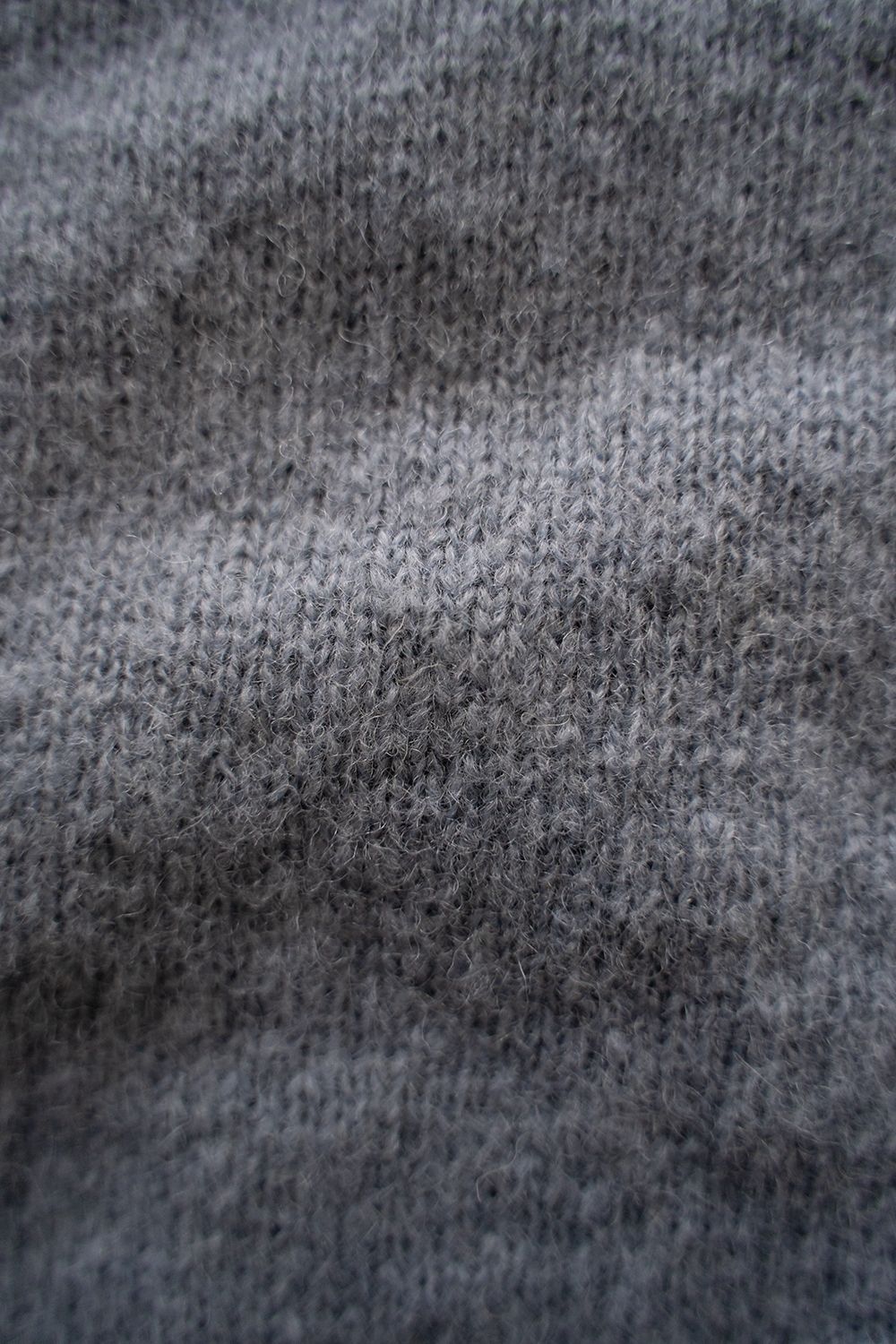 【ラスト1点】【24AW】ループヤーンクルーネックカーディガン(MISTY GRAY)
