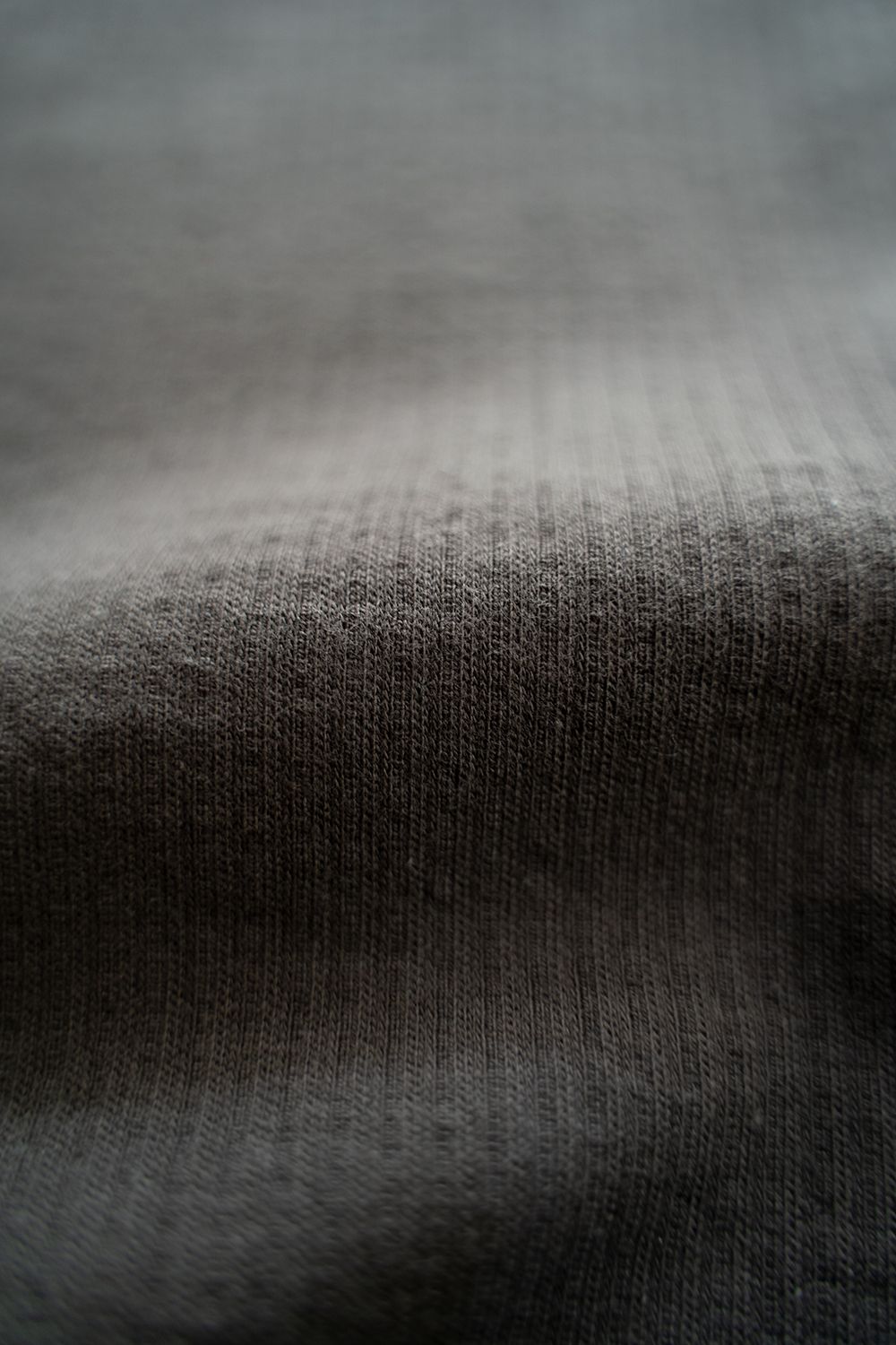 【ラスト1点】Shadow Stripe Mock Neck/シャドウストライプモックネックカットソー(CHARCOAL)