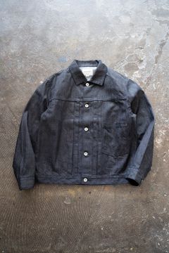 【ラスト1点】【23AW】セルビッチデニムGジャン(NAVY)
