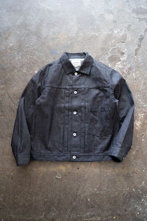 【ラスト1点】【23AW】セルビッチデニムGジャン(NAVY)