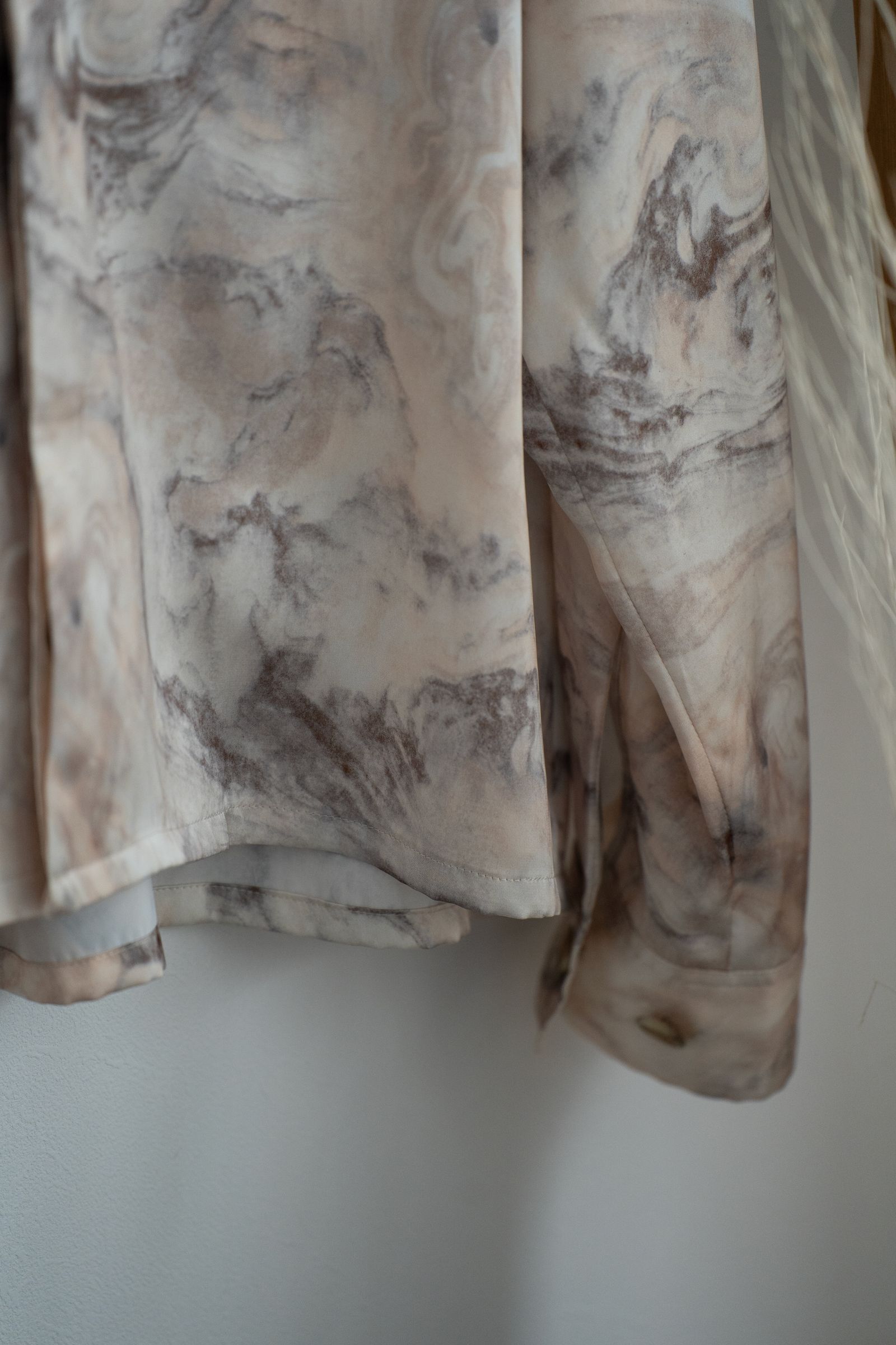 【ラスト1点】【25SS】Abstract Stone Short Jacket/アブストラクトストーンショートジャケット(IVORY)