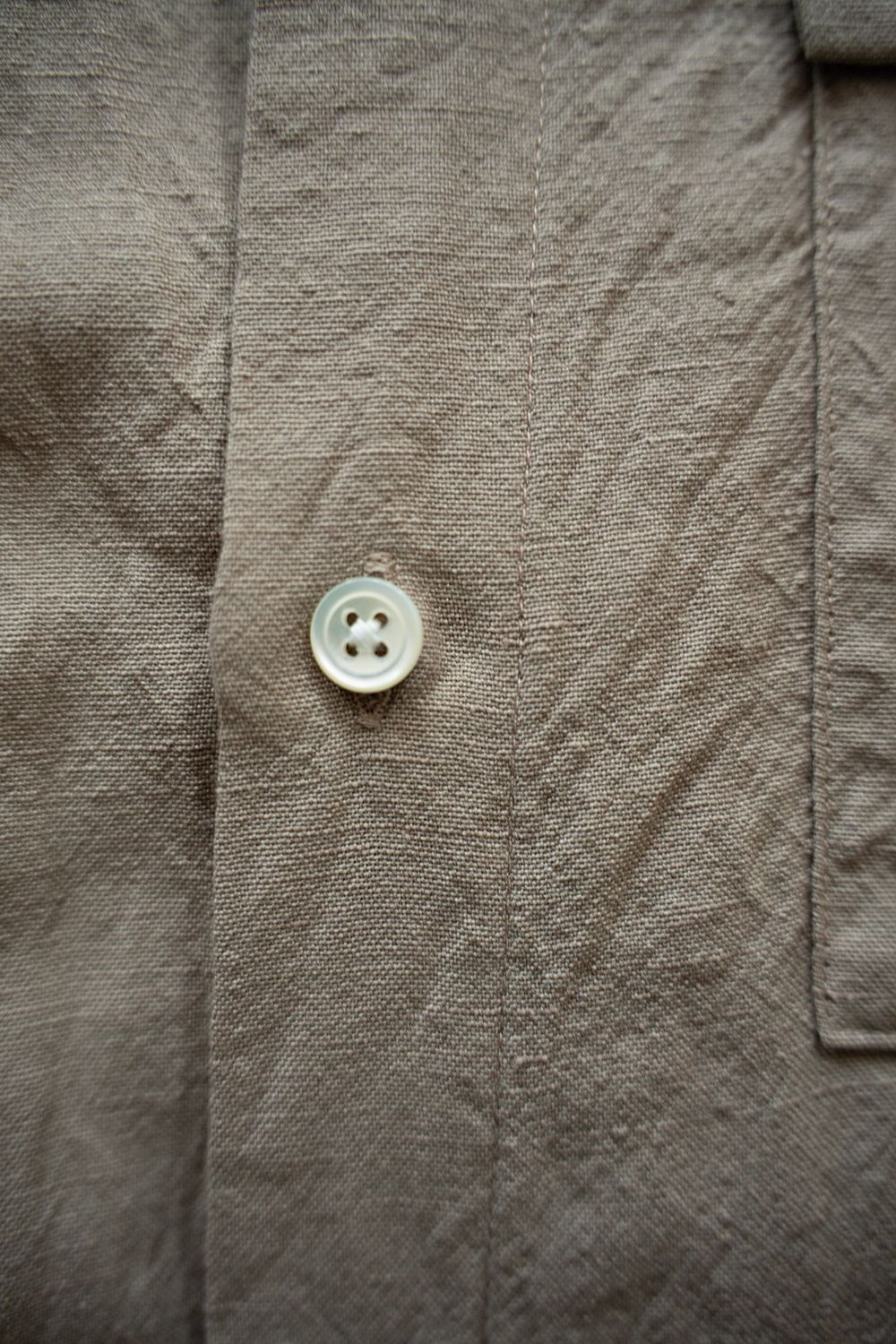 【25AW】ウール×リネンオーバーサイズシャツ(SAND BEIGE)