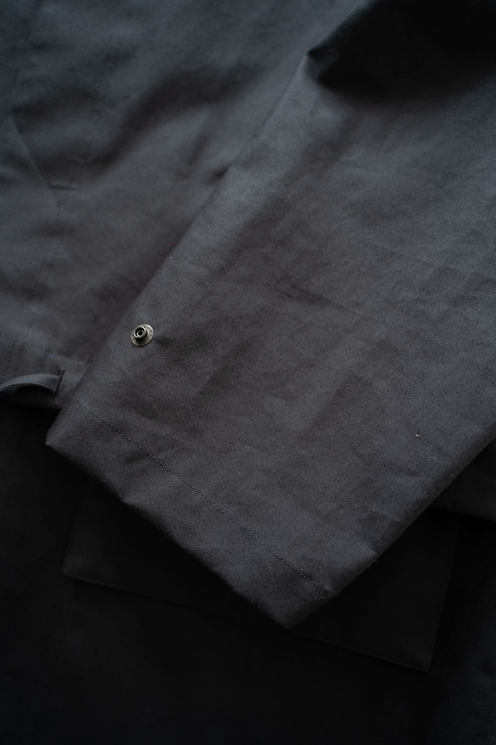 【25AW】Cotton Typewriter 2WAY Coat/コットンタイプライター2WAYコート(BLACK NAVY)