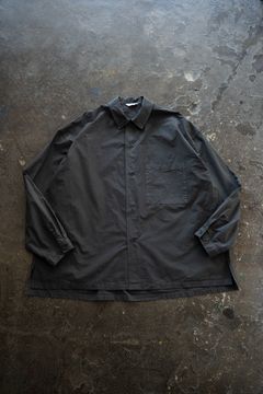【ラスト1点】【25AW】ガーメントダイダンプシャツ(CHARCOAL)