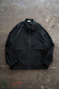 【26SS】コットンモールスキンジップブルゾン(DARK GREEN)