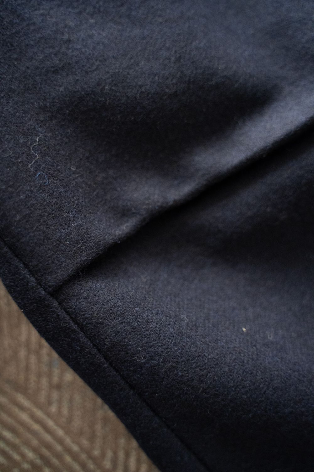【ラスト1点】【24AW】ウールフラノニータックパンツ(NAVY)