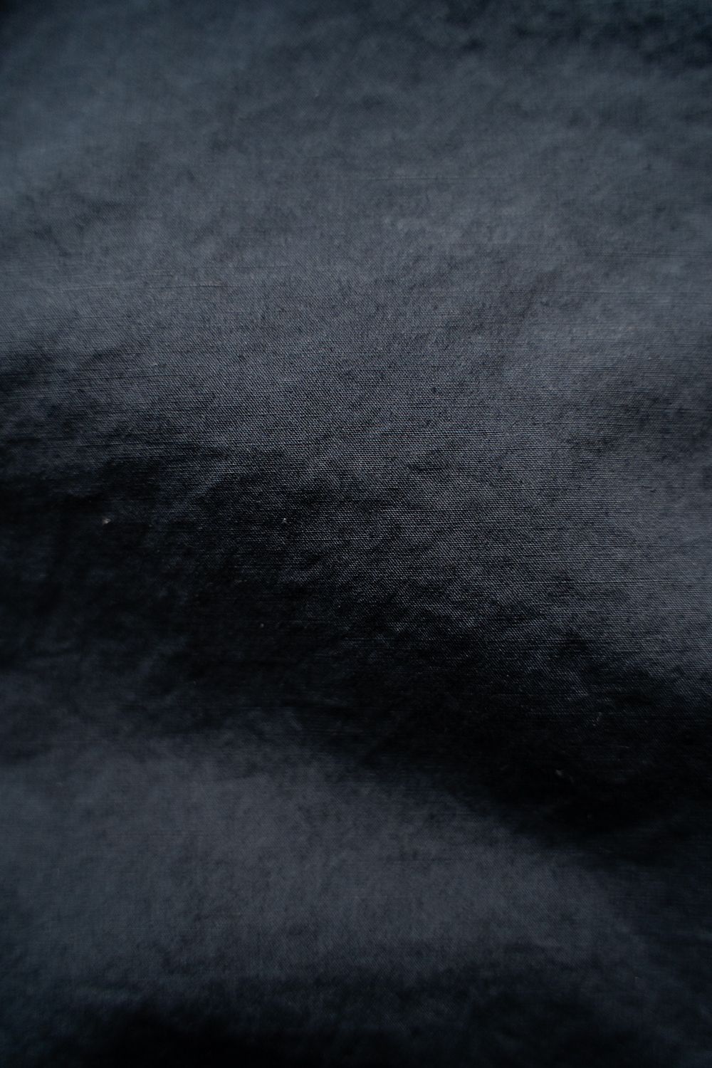 【25SS】リネン混バンドカラーシャツ(NAVY)