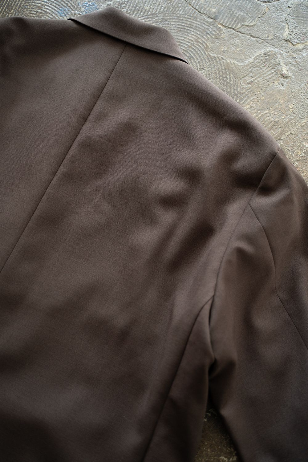 【25AW】モヘア混2Bジャケット(DARK BROWN)