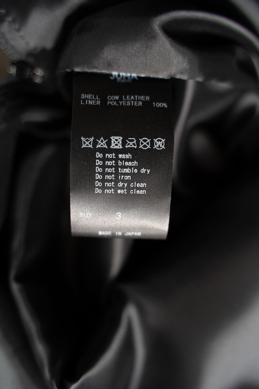 【ラスト1点】【24SS】Cow Leather P/O/カウレザープルオーバー(BLACK)