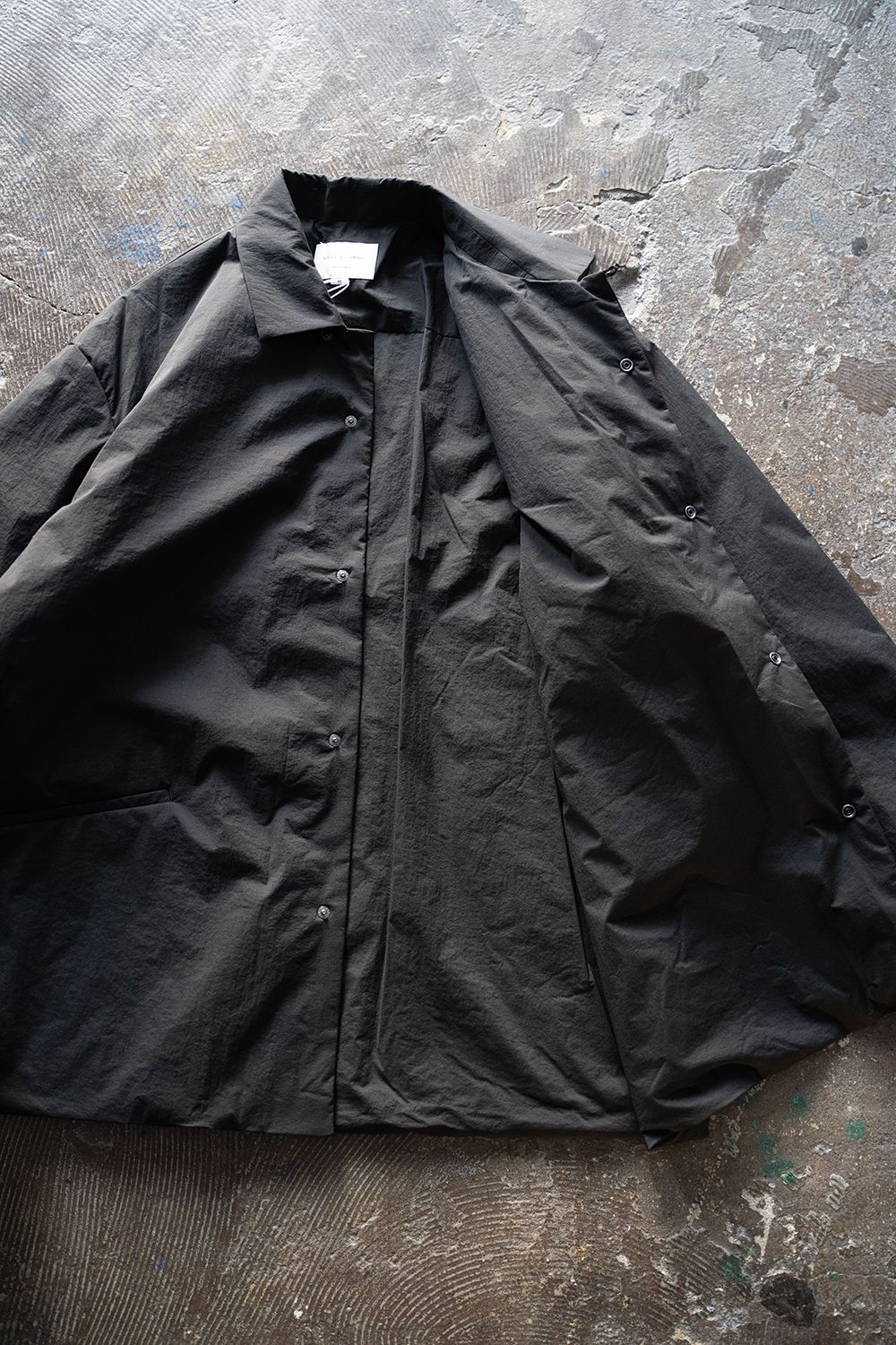 【ラスト1点】【24AW】シンサレートシャツブルゾン(BLACK)
