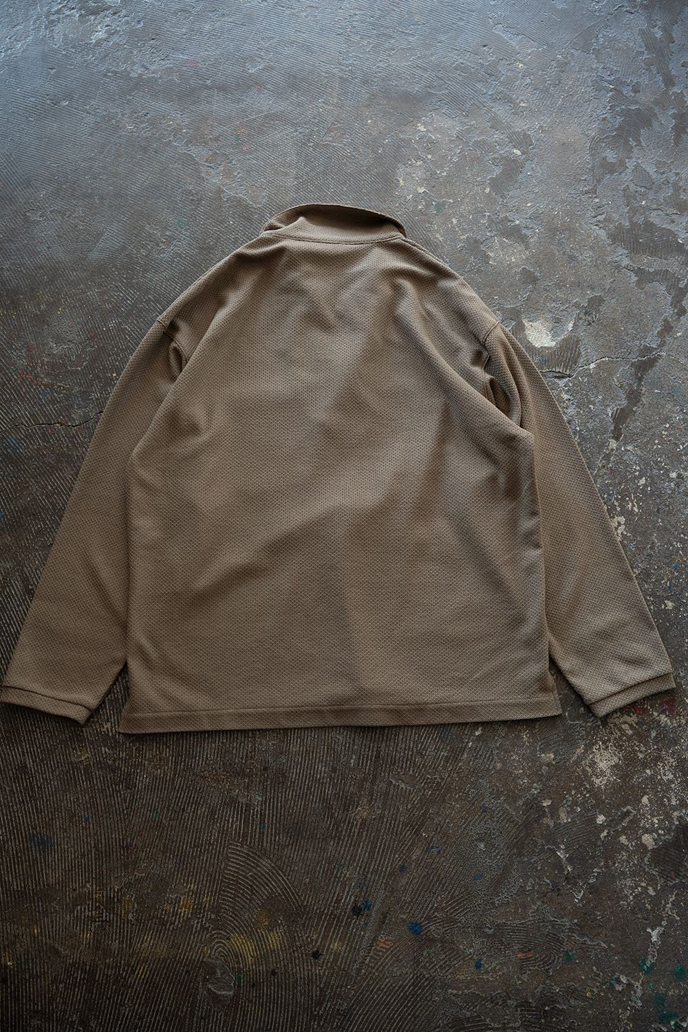 【26SS】コットン×ポリエステルスキッパーカットソー(KHAKI)