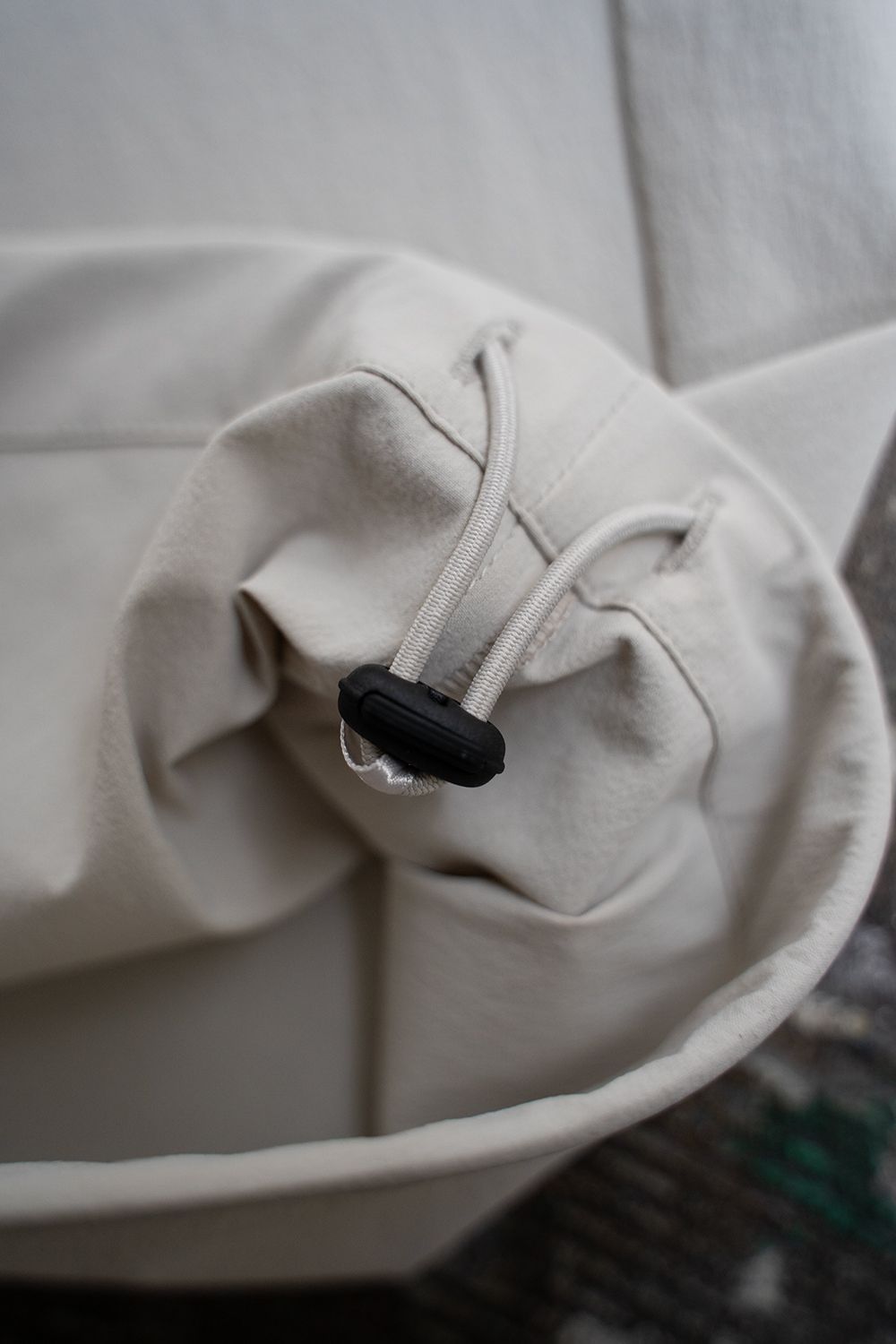 【25SS】1-Tack Nylon Trousers/1タックナイロントラウザーズ(LIGHT GRAY)
