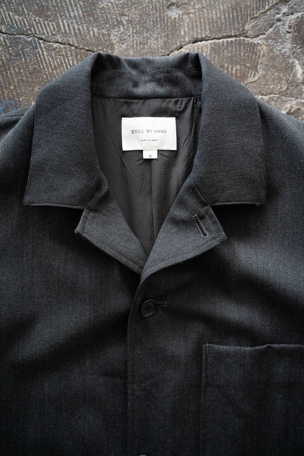 【25AW】ウールサージカバーオール(CHARCOAL)