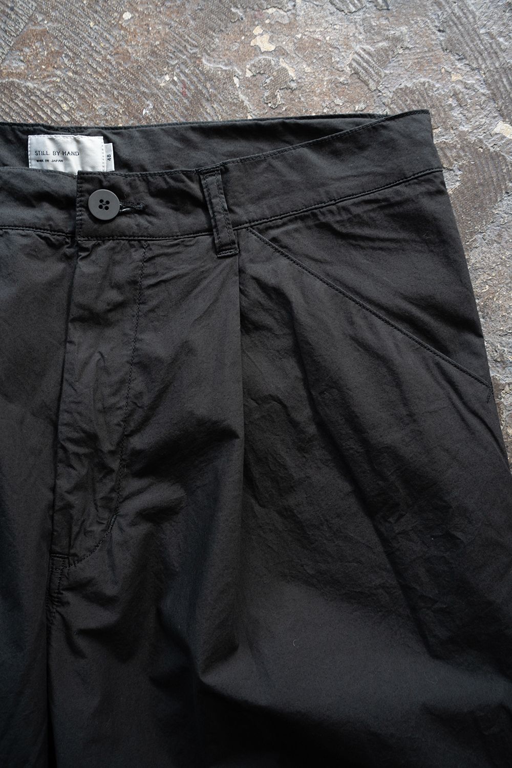 【26SS】ガーメントダイワンタックパンツ(INK BLACK)