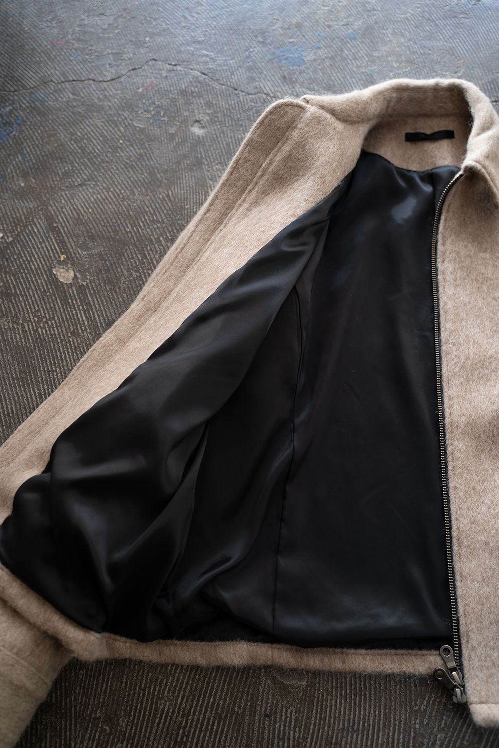 【25AW】Mohair Shaggy Zip Jacket/モヘアシャギージップジャケット(BEIGE)