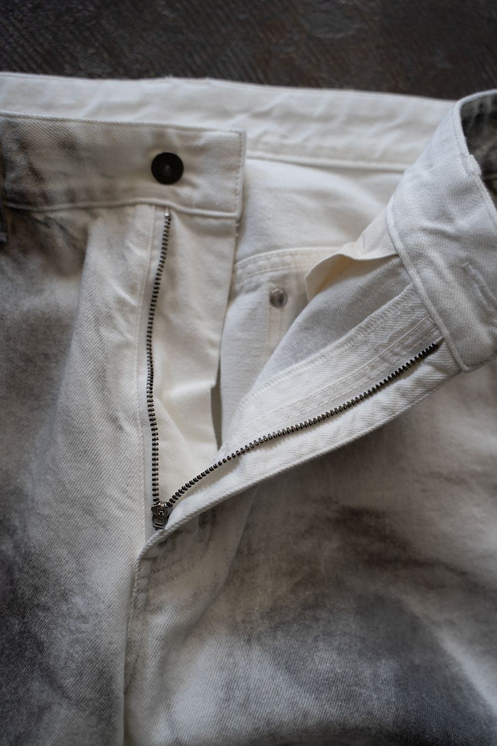 【ラスト1点】【25SS】Spray Work Denim Pants/スプレーワークデニムパンツ(WHITE×BLACK)