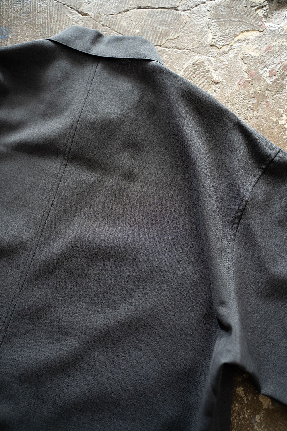 【ラスト1点】【25AW】モヘア混シャツジャケット(CHARCOAL)