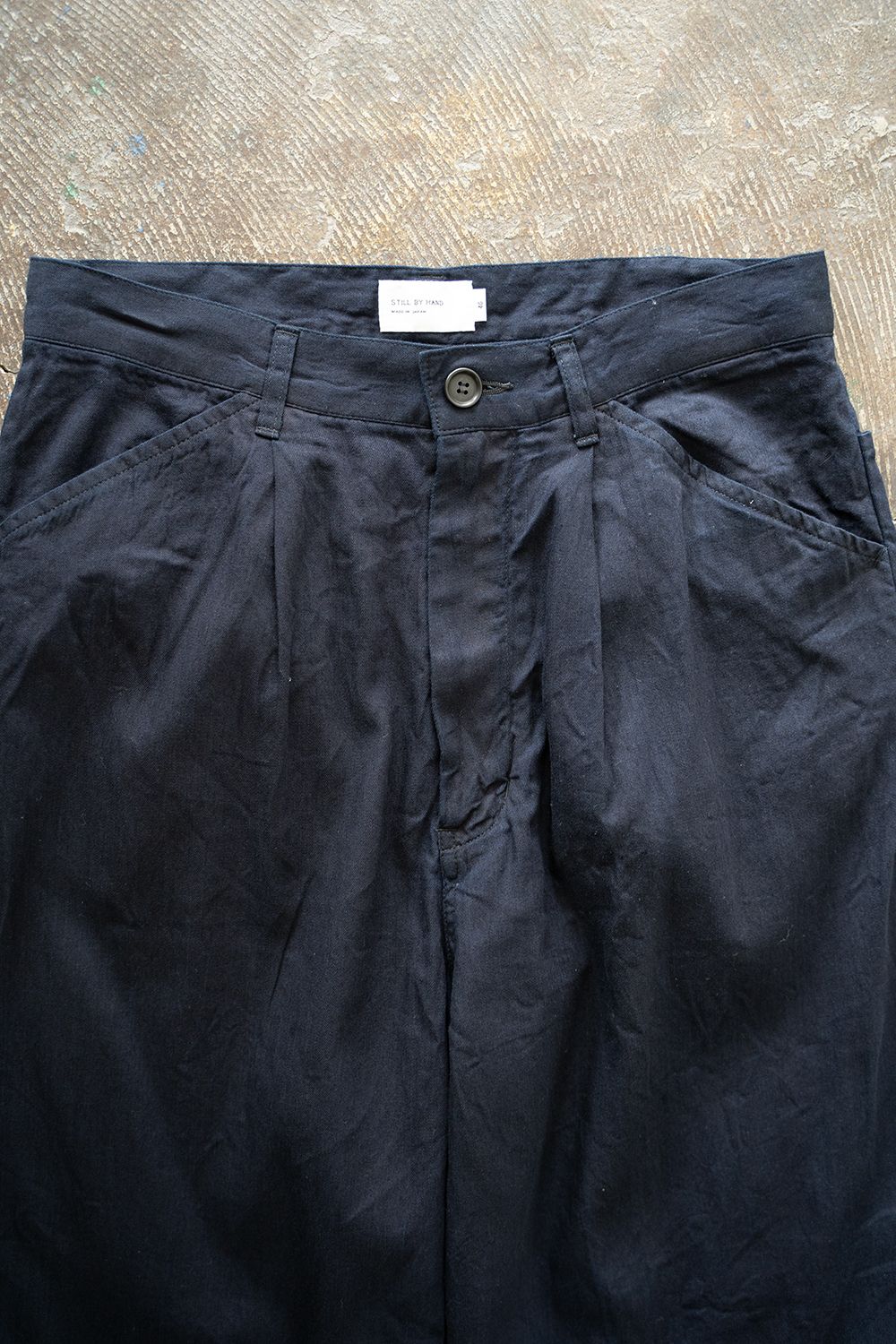 【ラスト1点】【25SS】5.5ozデニムワンタックパンツ(BLACK NAVY)