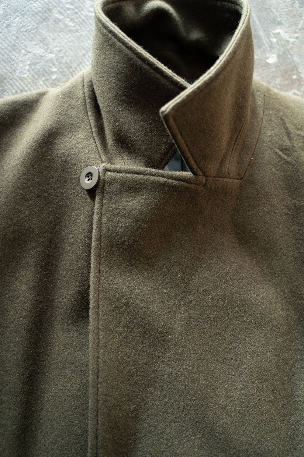 【ラスト1点】【24AW】Wool Semi P Coat(OLIVE)