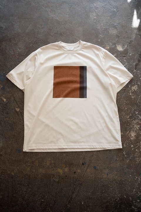 【26SS】シルクスクリーンプリントTシャツ(LIGHT BEIGE)