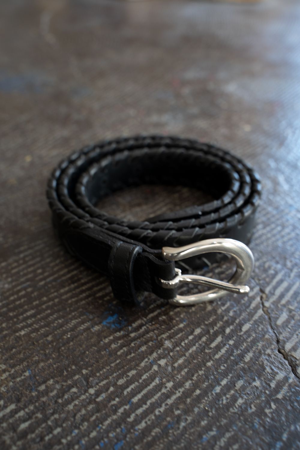 JUHA ユハ 23ss leather belt レザーベルト JUHA ベルト BRAIDED LEATHER BELT メンズ レディース