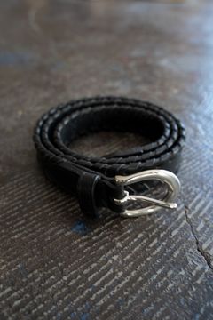 【ラスト1点】【25SS】Braided Leather Belt(BLACK)