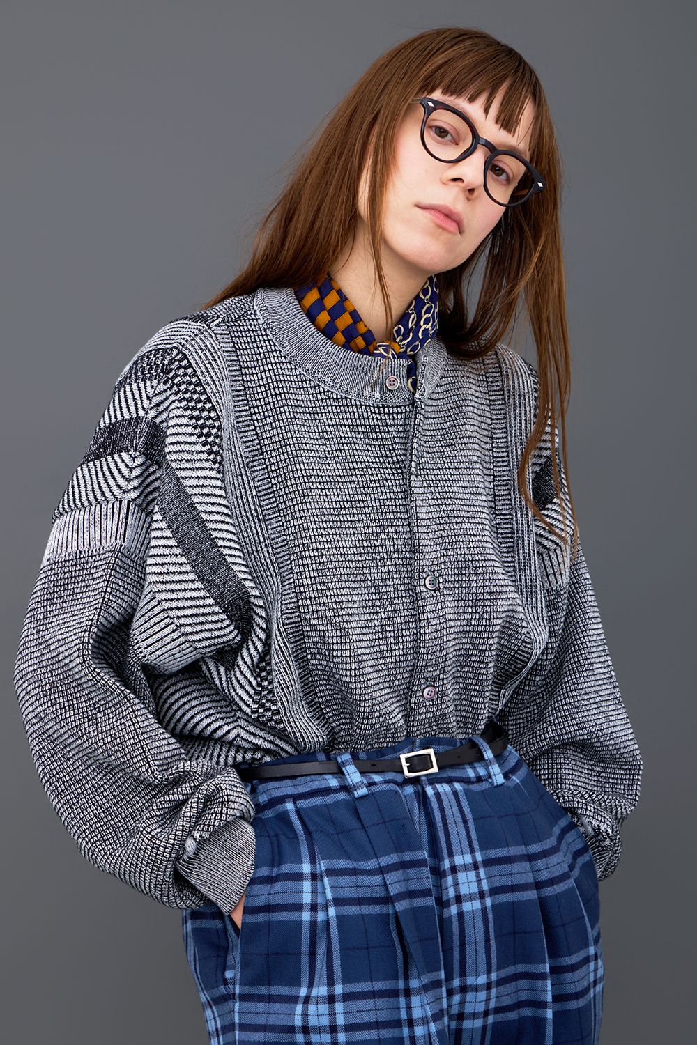 【26AW】Shinryo Cardigan(MIX GRAY)