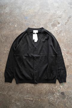 【ラスト1点】【23SS】リネン×コットンカーディガン(BLACK)