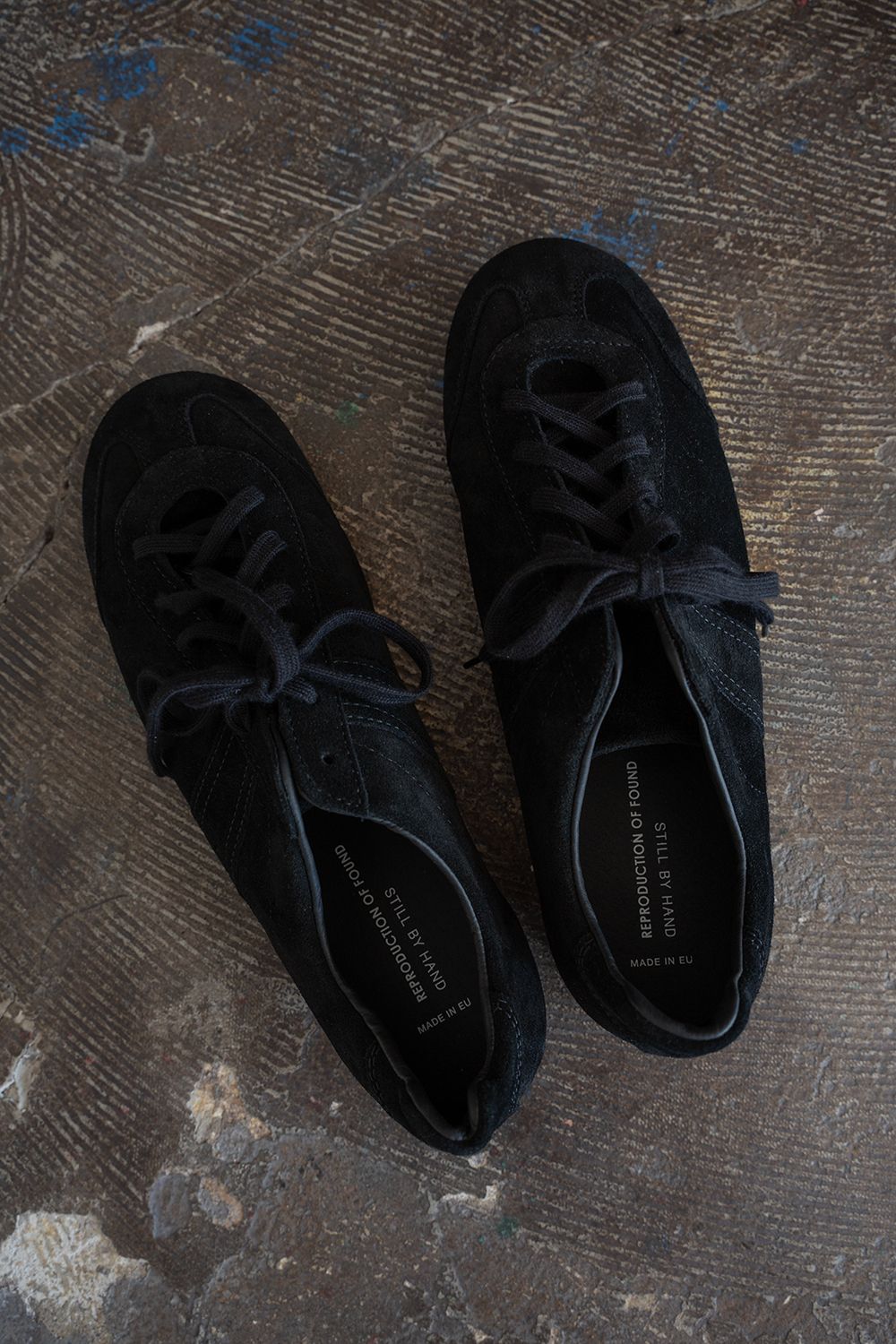 【26AW】REPRODUCTION OF FOUND×STILL BY HAND Sneaker '26 スウェードスニーカー(BLACK)