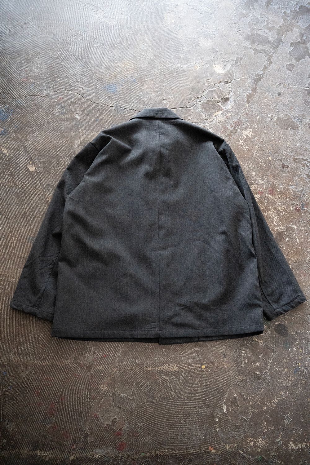 【25AW】ウールサージカバーオール(CHARCOAL)