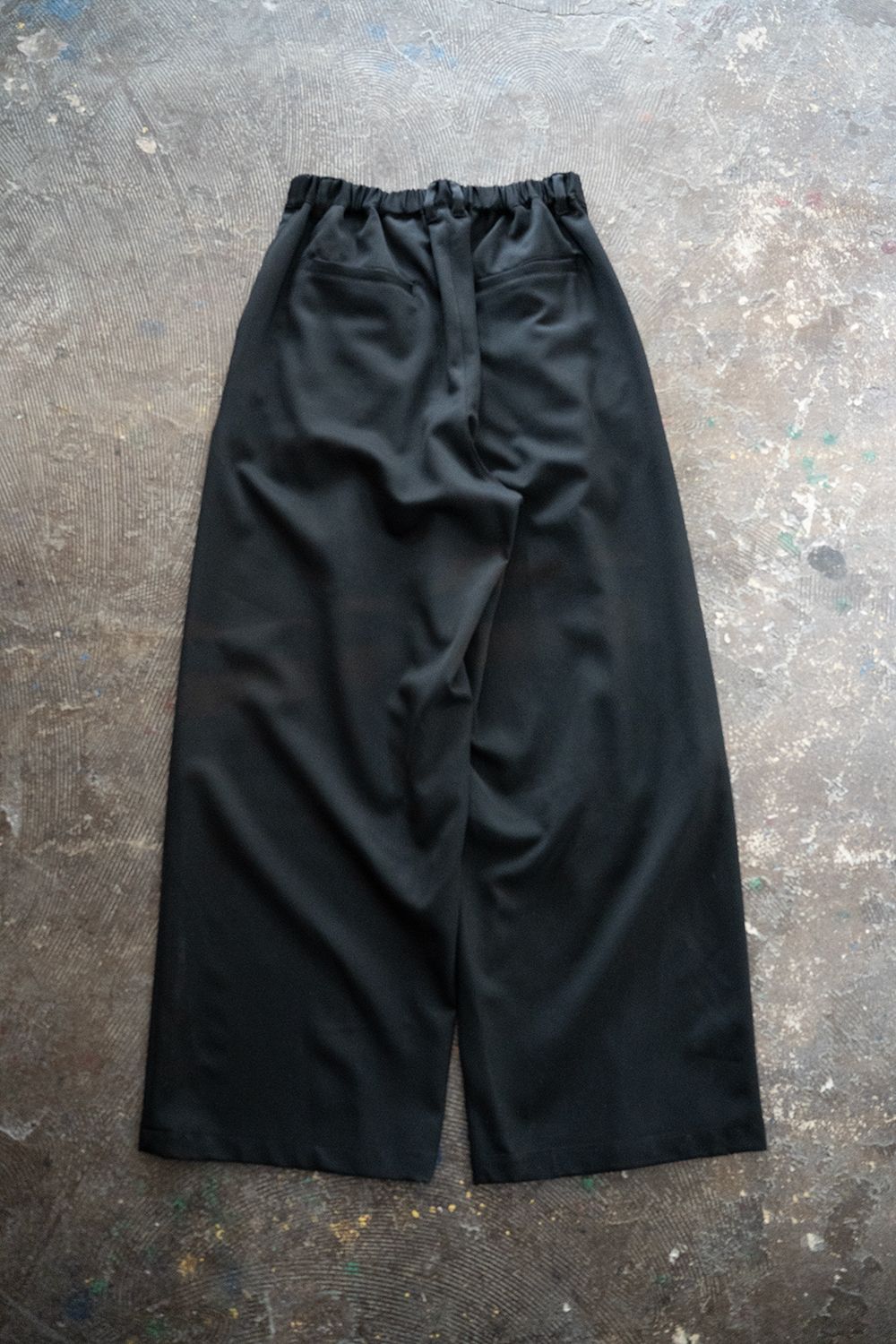 【26SS】2Tuck Wide Easy Pants/2タックワイドイージーパンツ(BLACK)