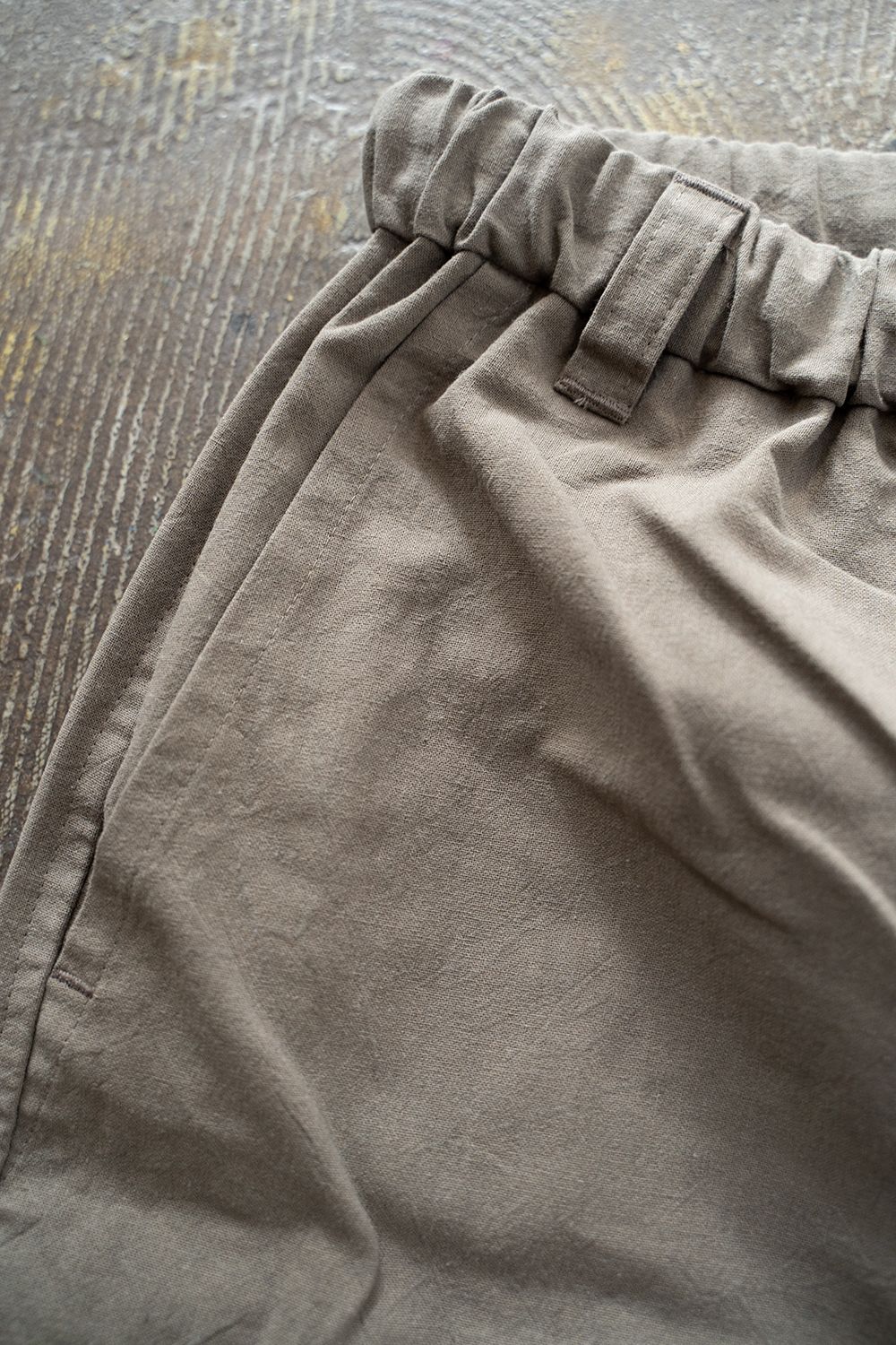 【ラスト1点】"square"pajama washed cotton(MOSS GRAY)【ユニセックス】【セットアップ】