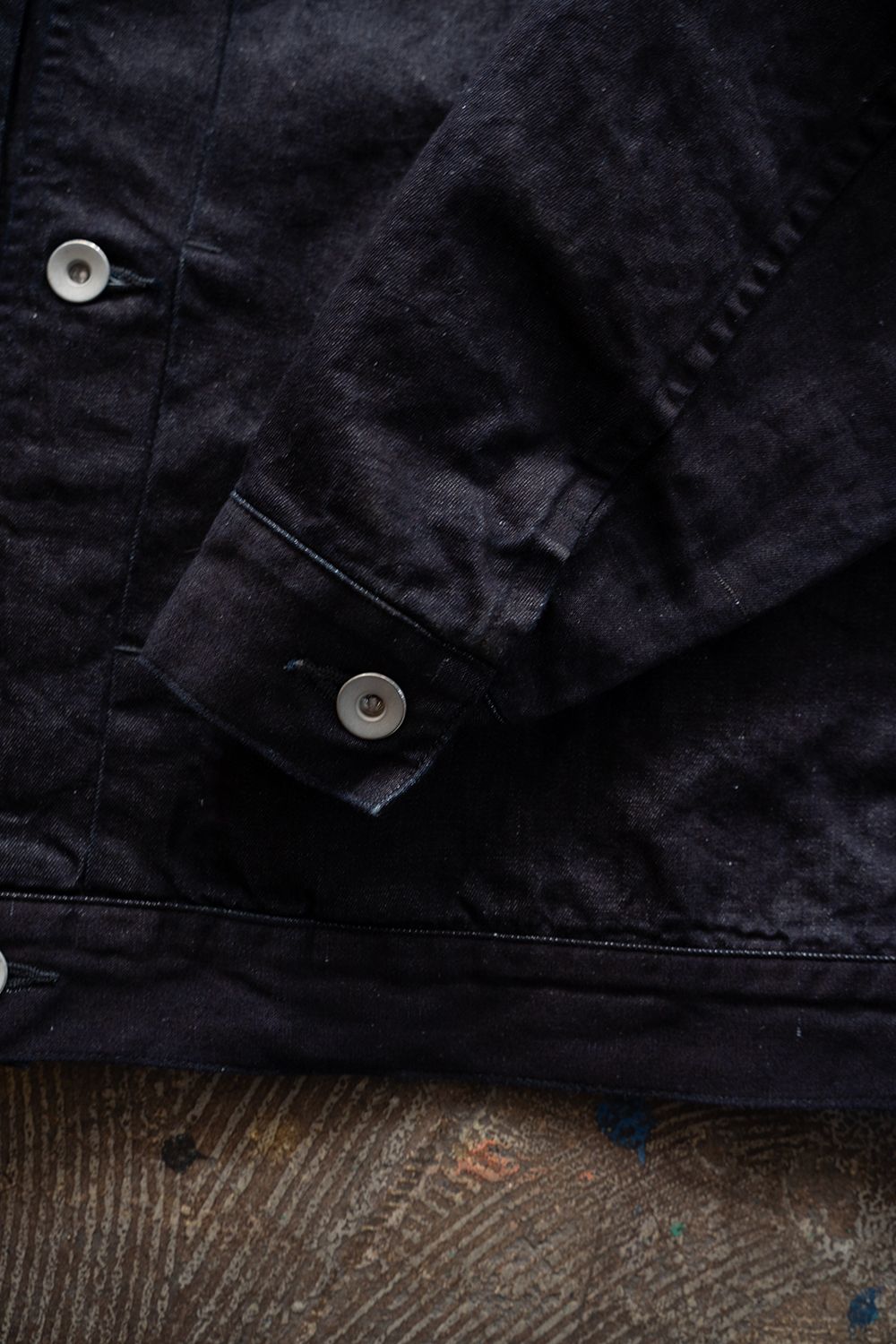 【ラスト1点】【26SS】8.5oz大麻混デニムブルゾン(DARK NAVY)