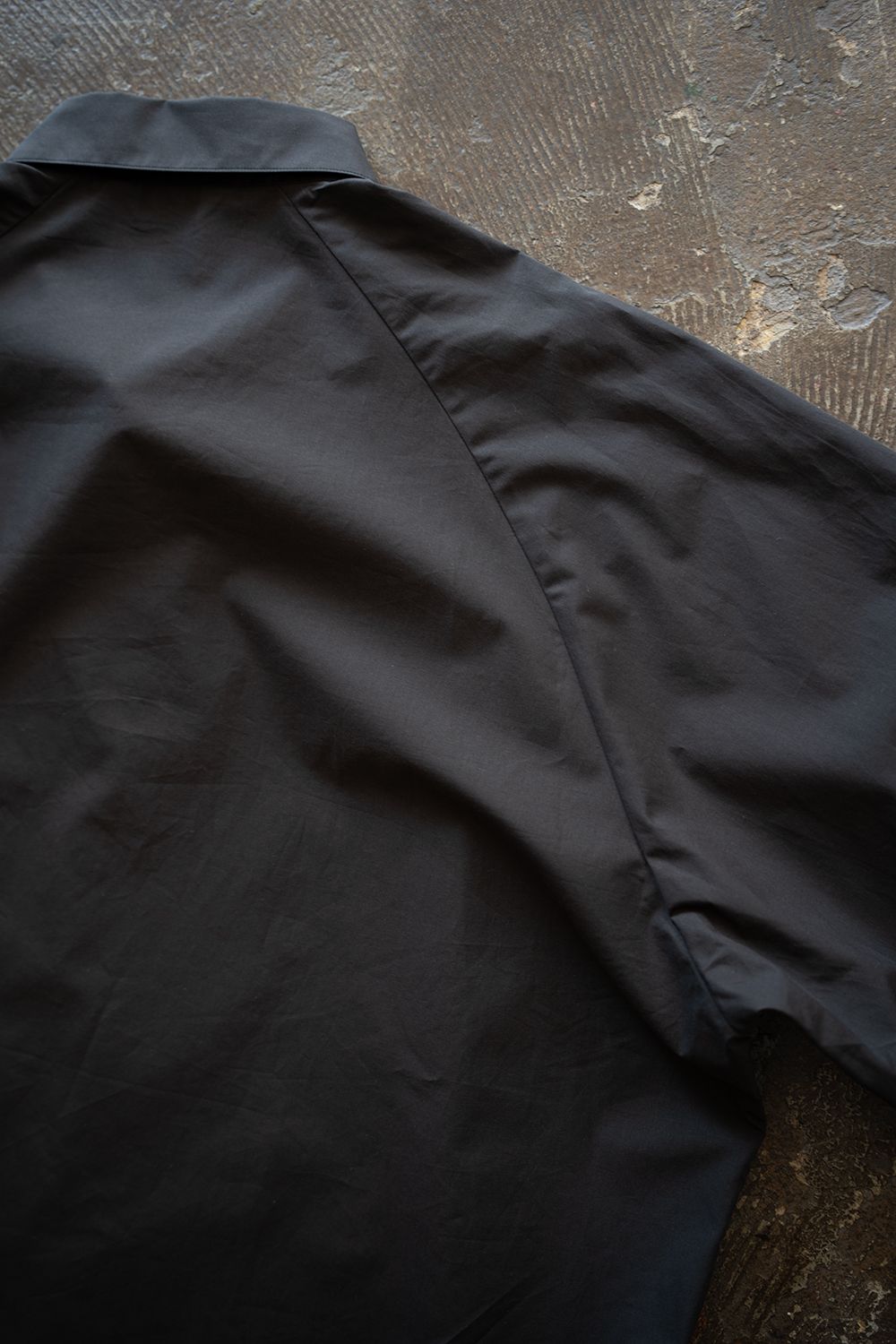 【ラスト1点】【25AW】コットンラグランスリーブシャツ(CHARCOAL)