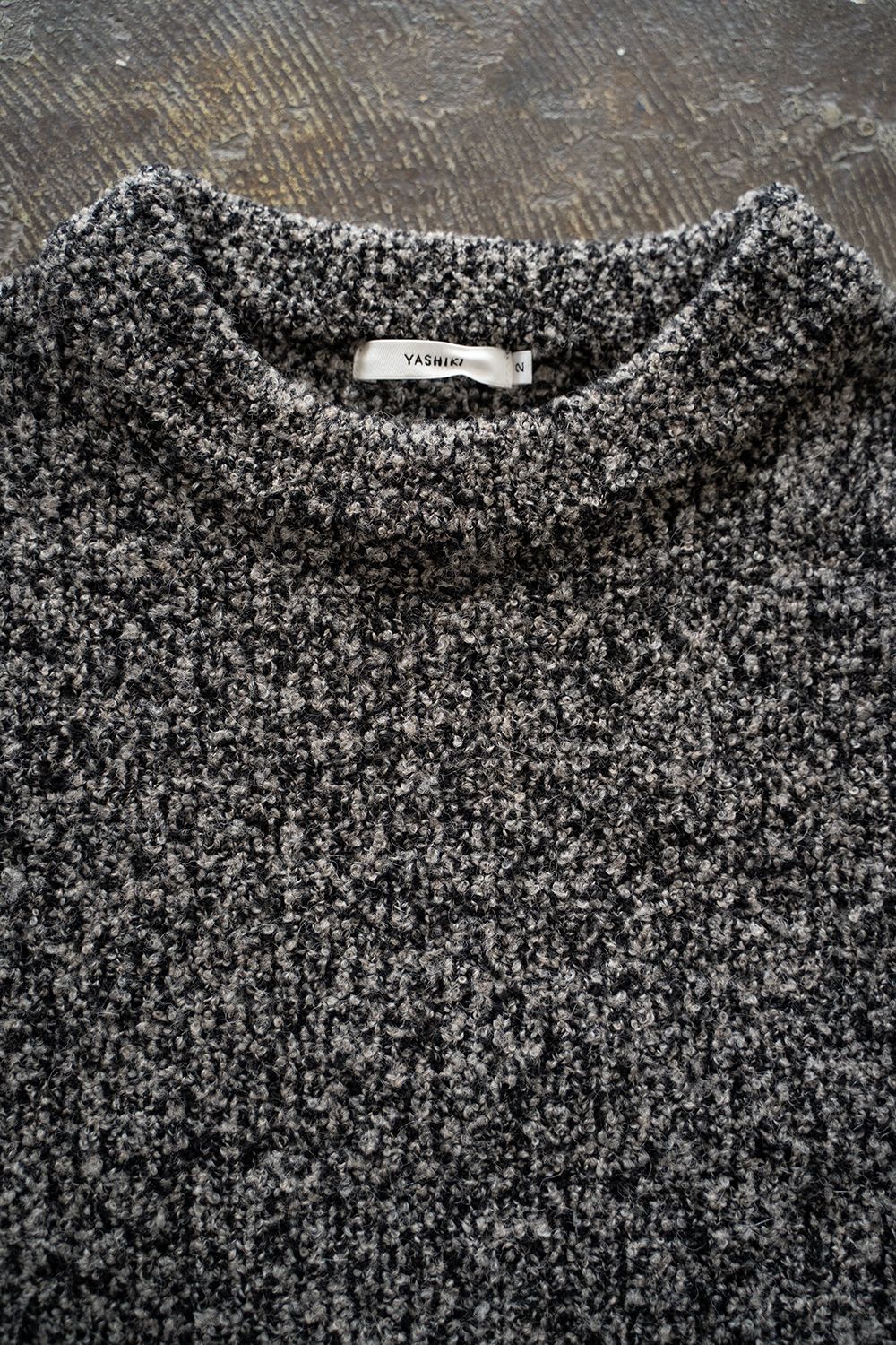 【25AW】Shusetsu Boucle Knit(MIX GRAY)