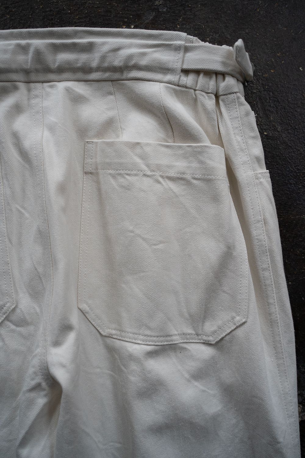 【ラスト1点】【24SS】2-Tack Denim Pants/2タックデニムパンツ(OFF WHITE)