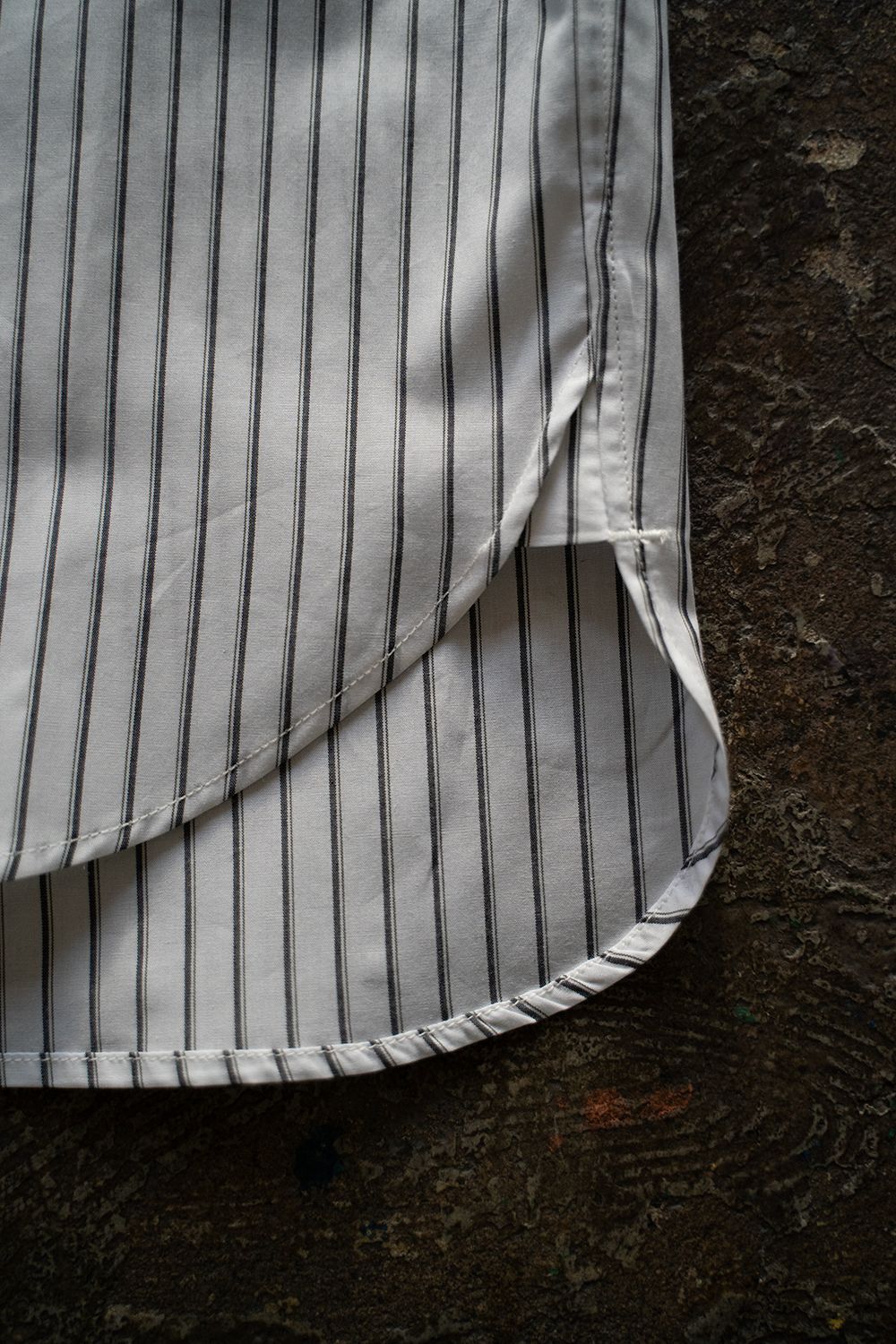 【ラスト1点】【25SS】ブロードレギュラーカラーシャツ(WHITE STRIPE)