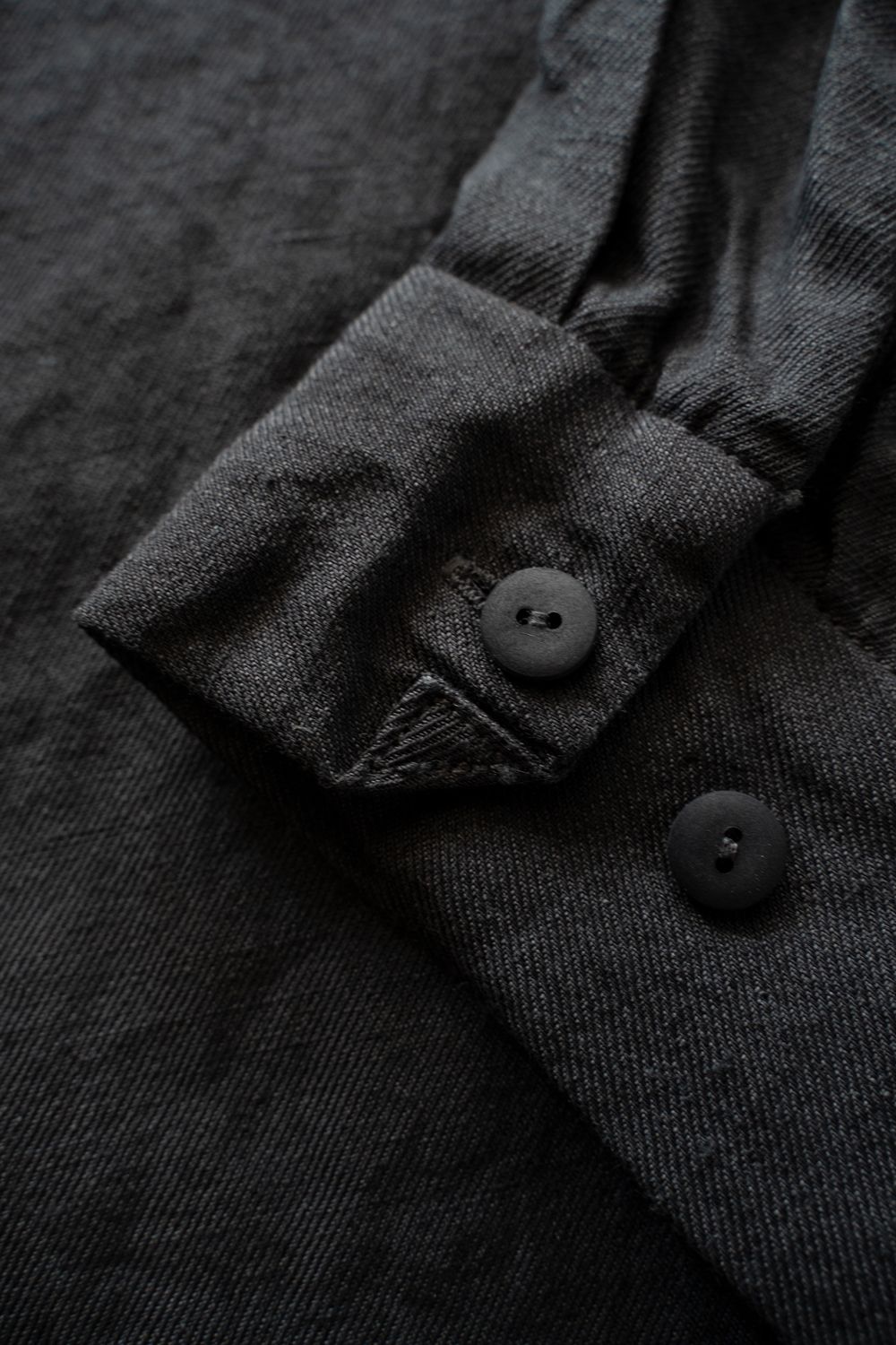 和紙大麻シャツ(墨黒)