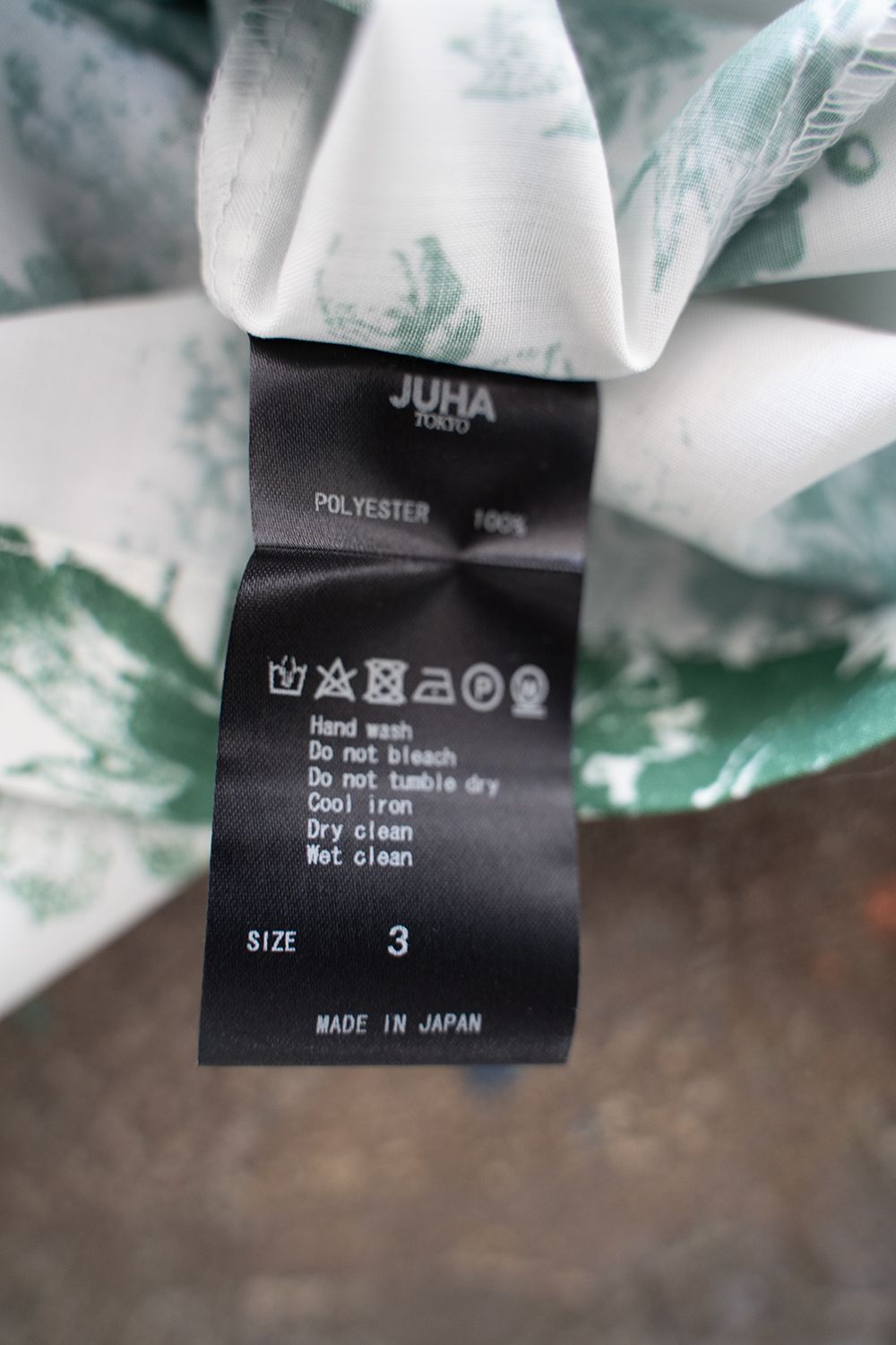 juha - 【ラスト1点】【23SS】Botanical S/S Shirt/ボタニカルショート