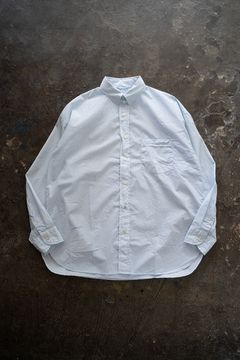 【ラスト1点】【24SS】Fine Cotton Tab Collar Shirt/ ファインコットンタブカラーシャツ(LIGHT BLUE)