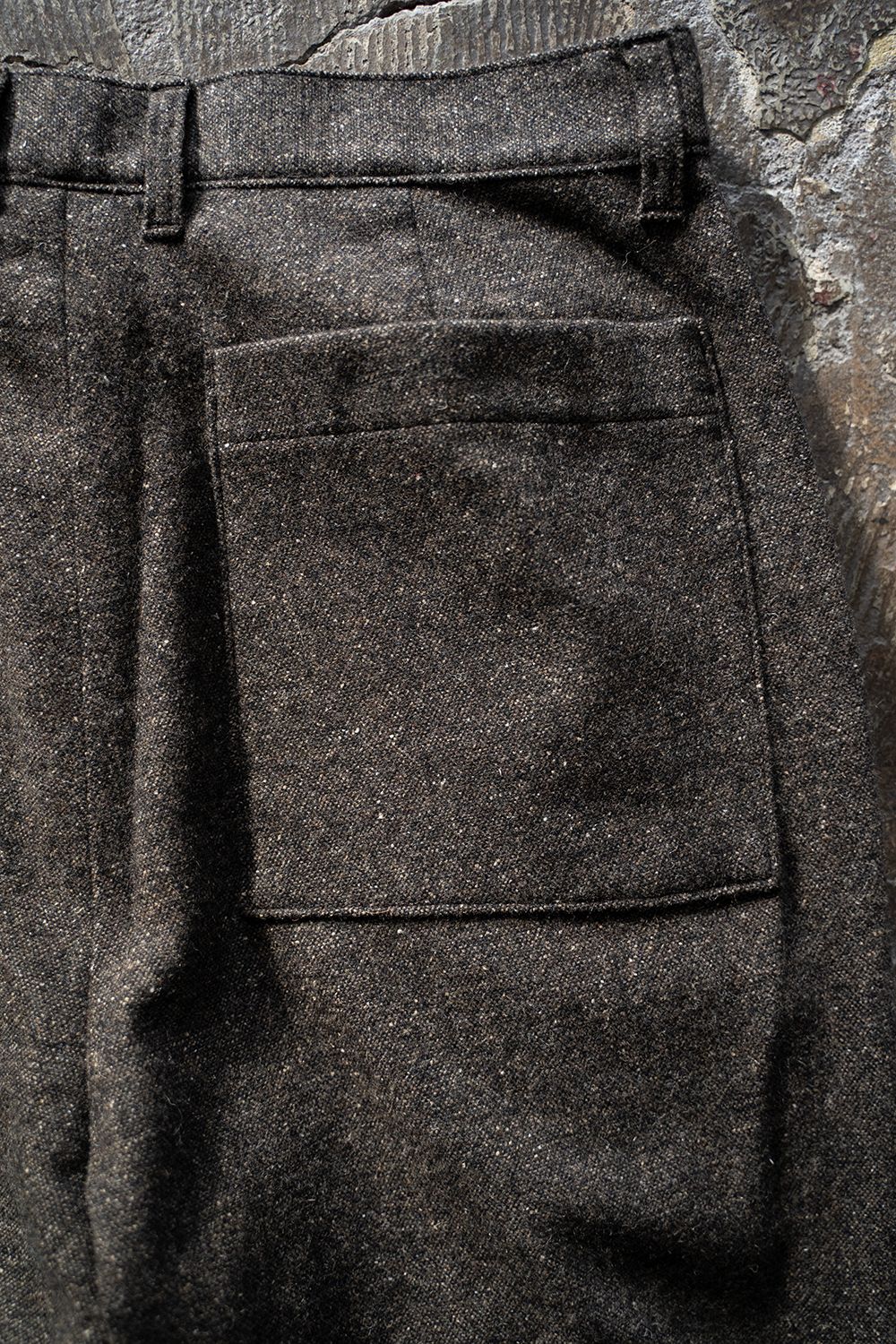 【ラスト1点】【24AW】5者混ネップツイードスラックス(BROWN)