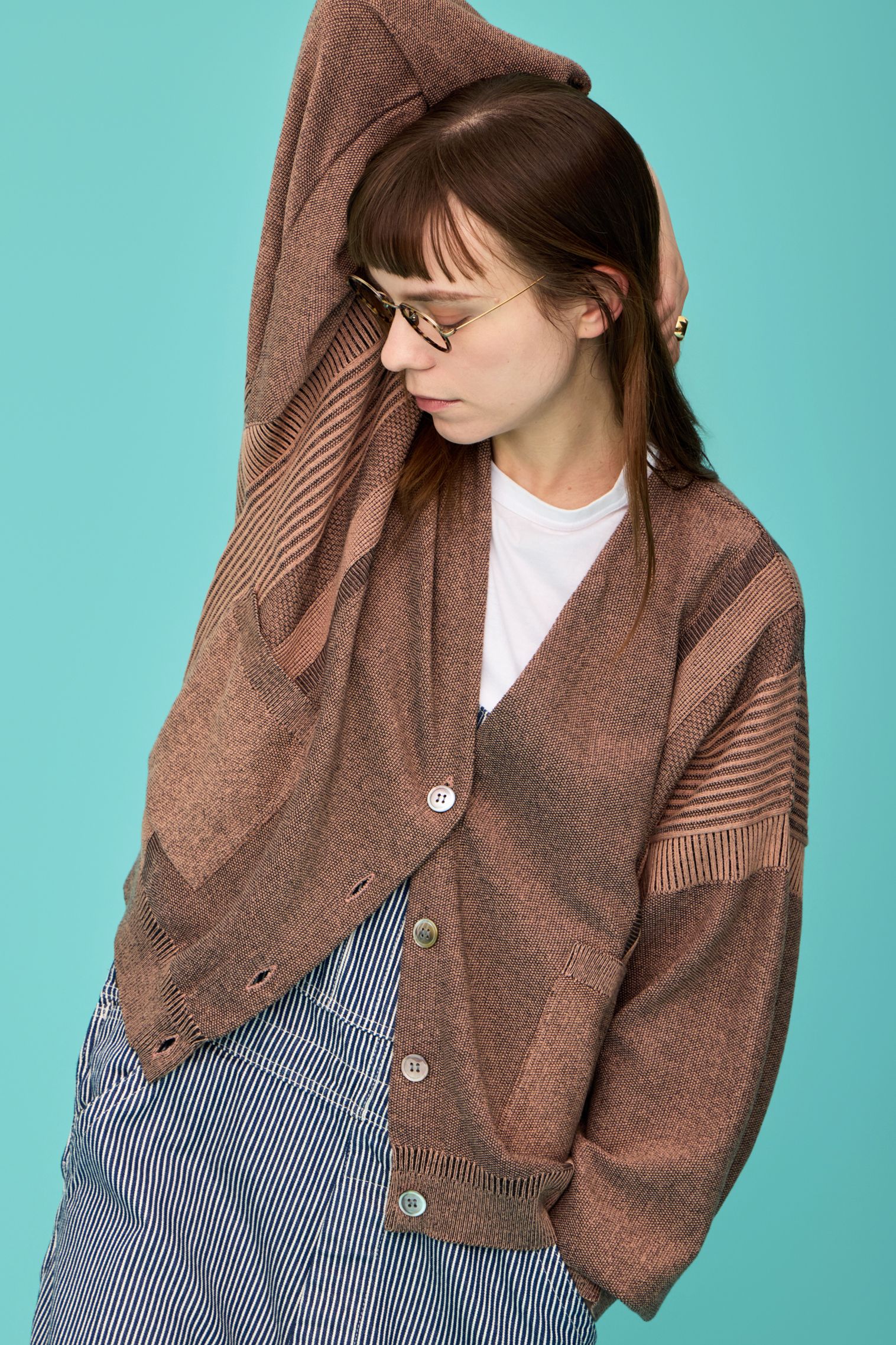 YASHIKI - 【ラスト1点】【26SS】Shunko Cardigan(PINK) | Salty