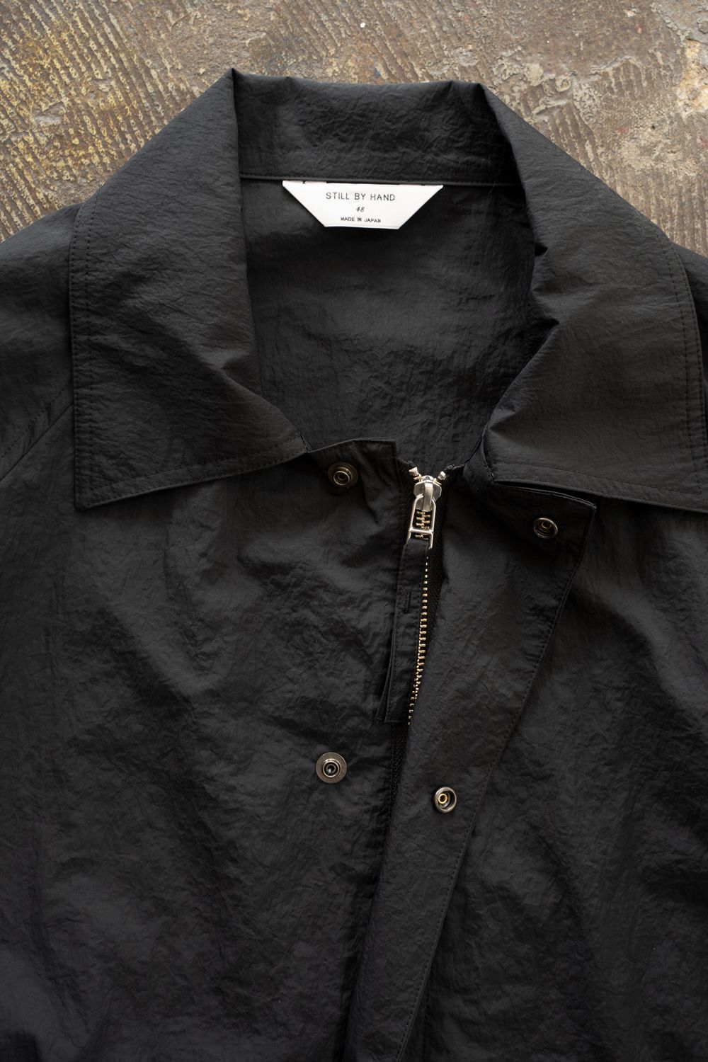 【ラスト1点】【25AW】ナイロンハーフコート(INK BLACK)