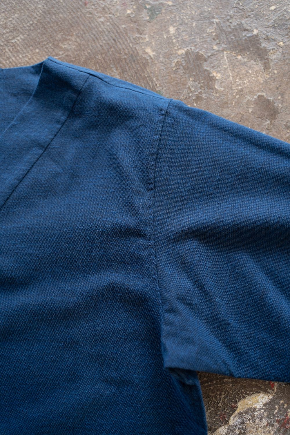 【ラスト1点】【24SS】"zen "pajama cotton×wool dobby/パジャマ(セットアップ)【ユニセックス】(NAVY)