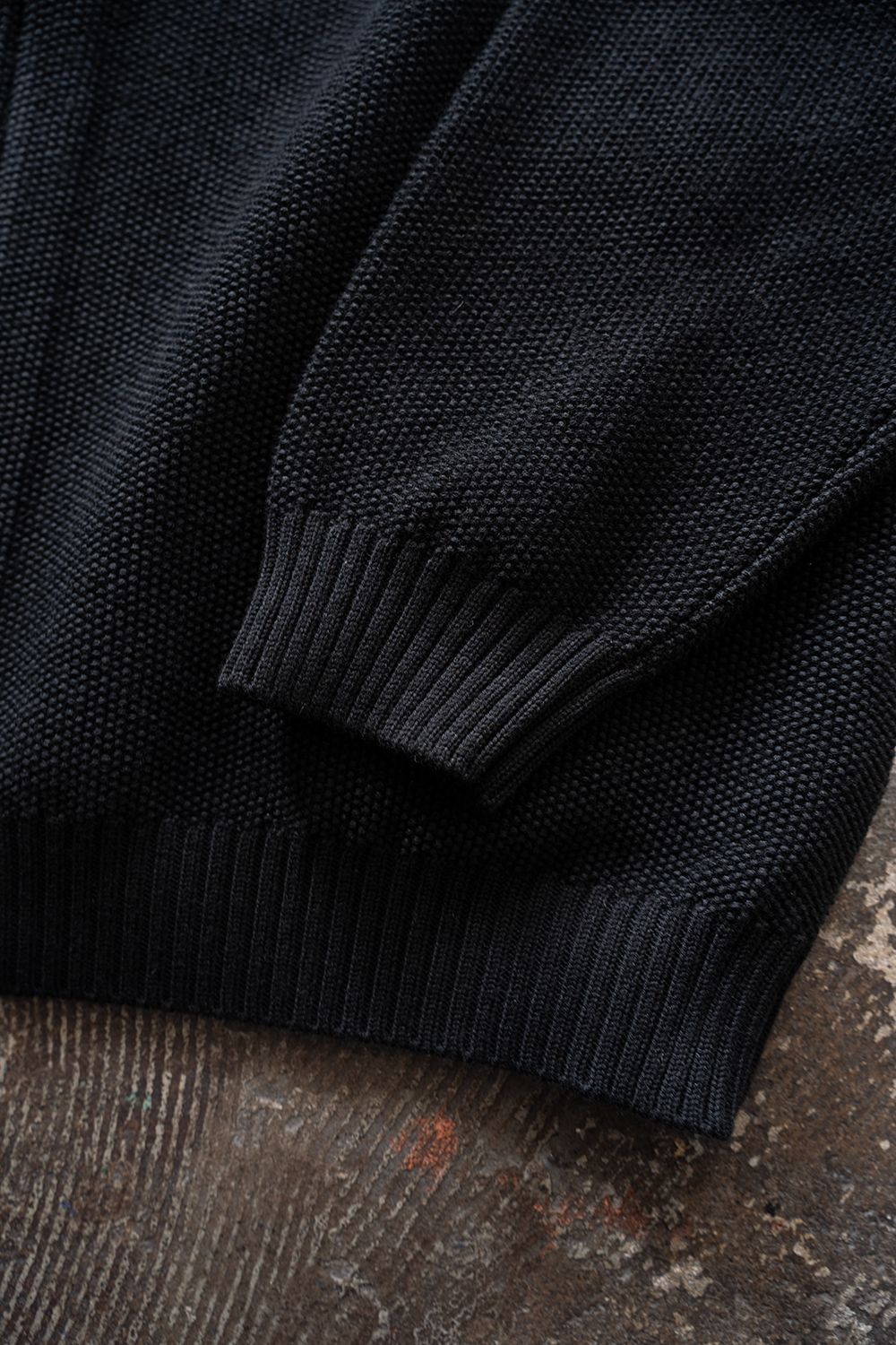 【26AW】10Gニットジップカーディガン(BLACK)