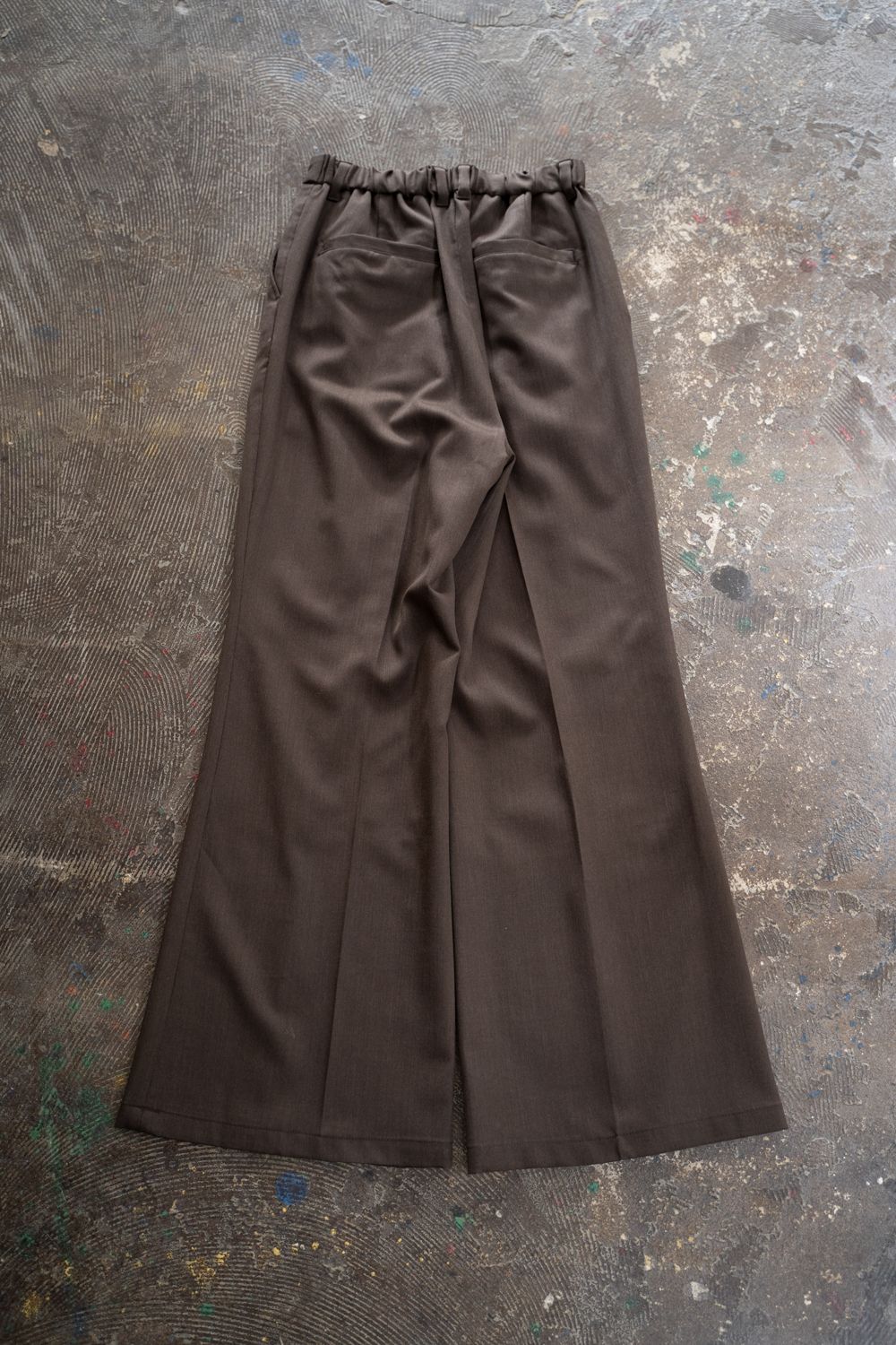 【26AW】Fluid Flare Pants/フルーイドフレアパンツ(BROWN)