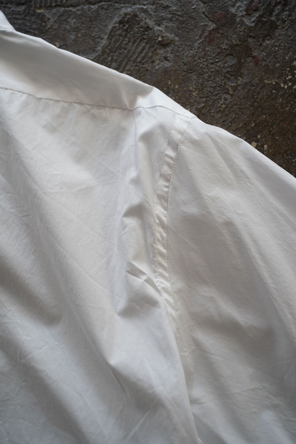 【ラスト1点】半袖ブロードレギュラーカラーシャツ(WHITE)