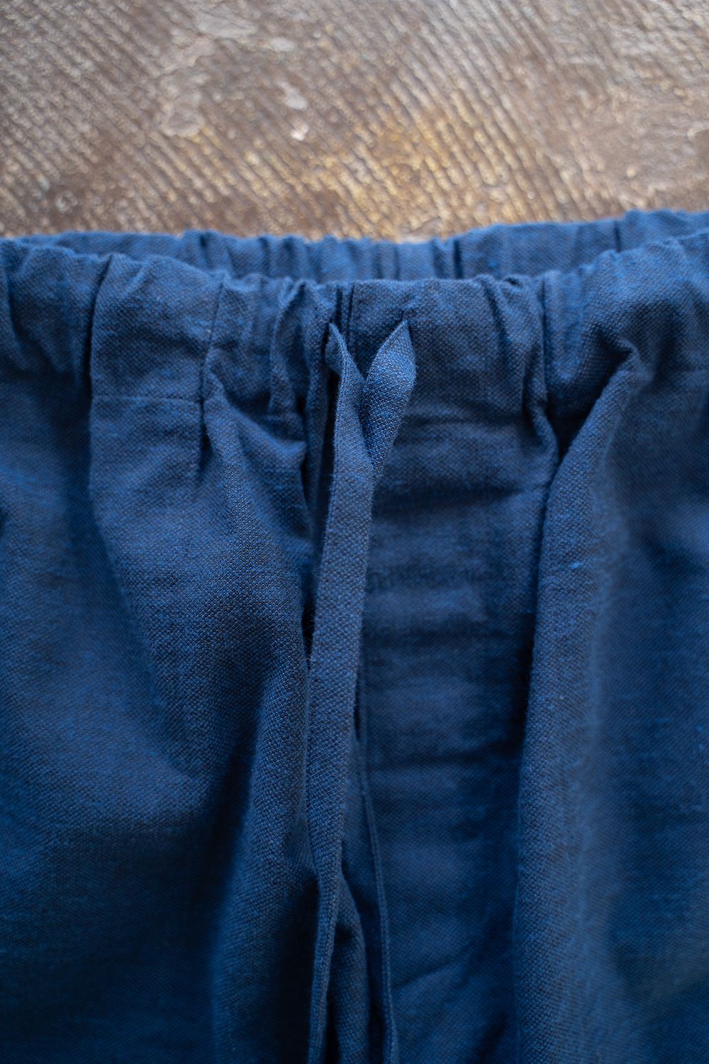 【ラスト1点】【24SS】"zen "pajama cotton×wool dobby/パジャマ(セットアップ)【ユニセックス】(NAVY)